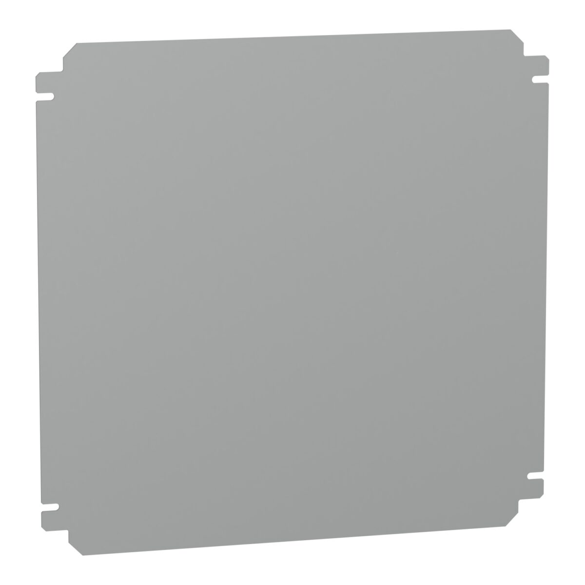 Plain mounting plate H400xW400mm made of galvanised sheet steel
