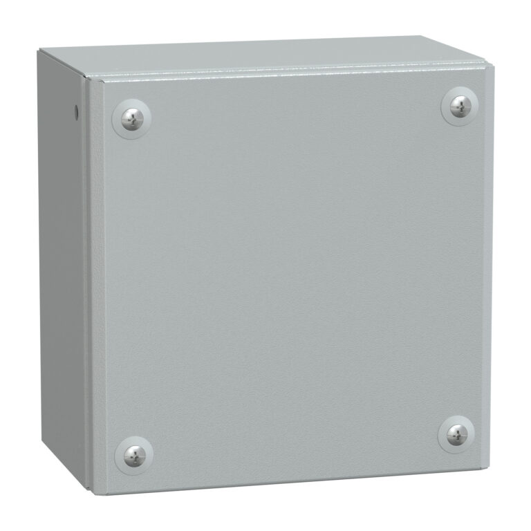 Metalna ind. kutija puna vrata V200xŠ200xD120 IP66 IK10 RAL 7035