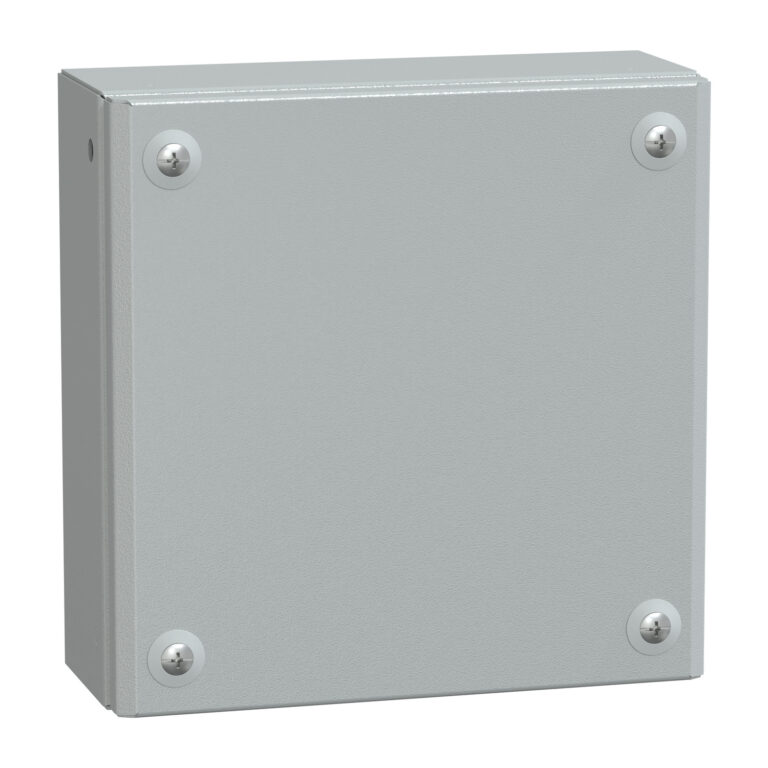 Metalna ind. kutija puna vrata V200xŠ200xD80 IP66 IK10 RAL 7035