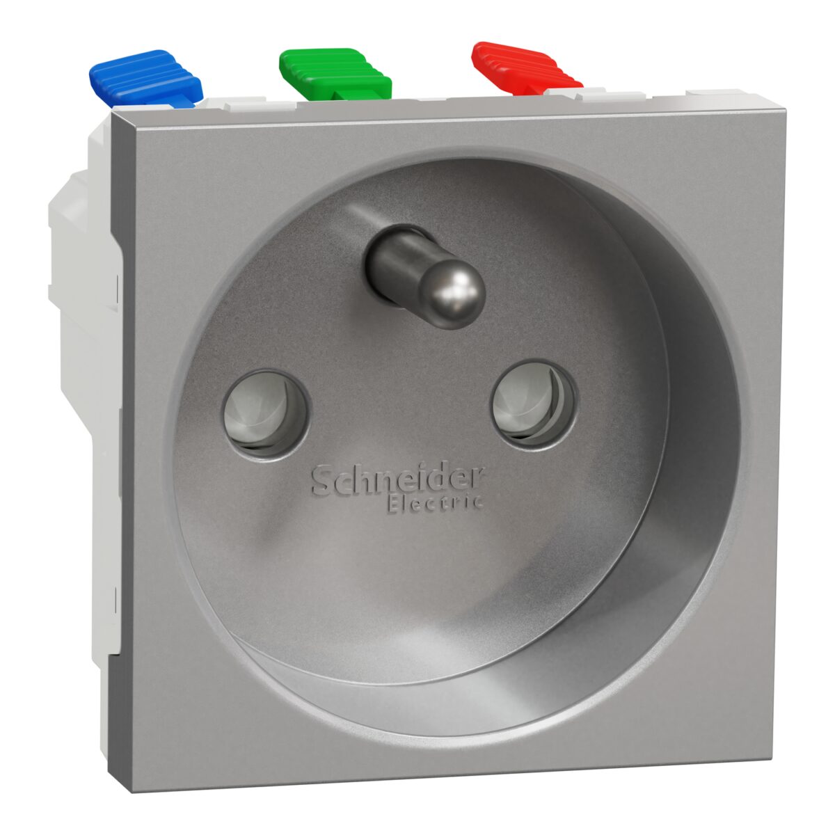 Utičnica FR 2P+E 16A zaštita aluminijum