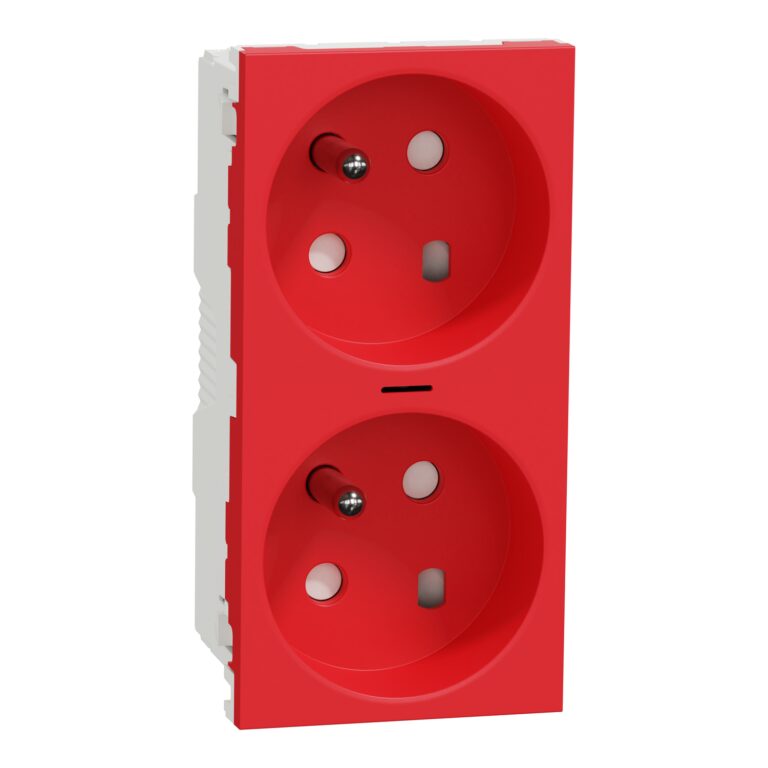 2xFR SO 2P+E zaključavanje lampica crv