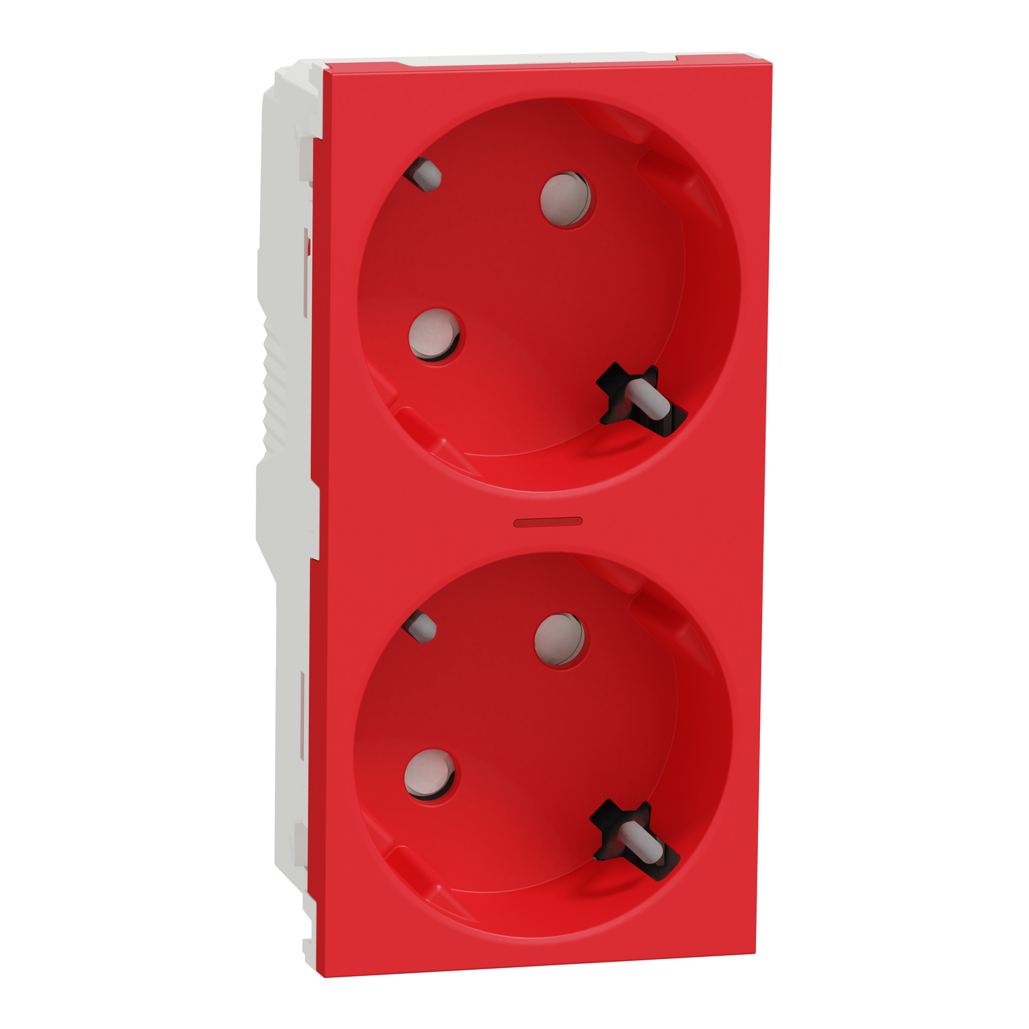 NU306703S 2xUtičnica šuko 2P+E vijčana lamp crv