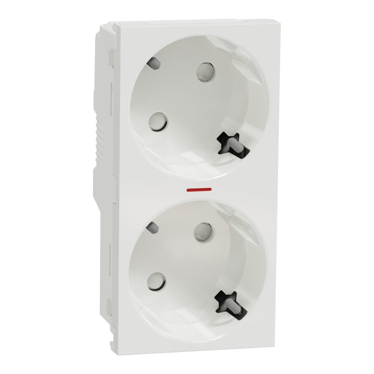 2xUtičnica šuko 2P+E vijč./IPT lamp bel