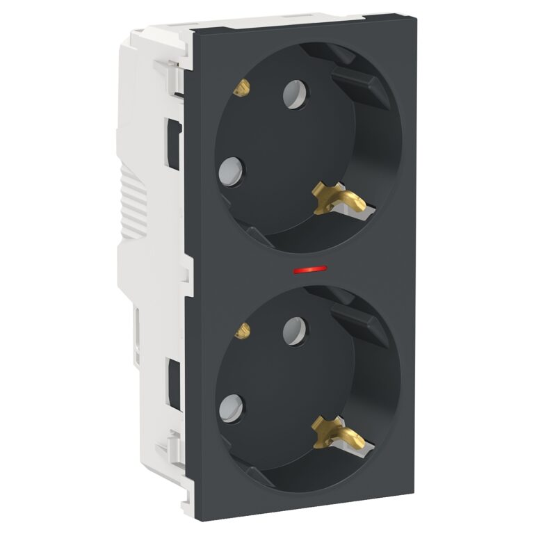 2xUtičnica šuko 2P+E vijč./IPT lamp antr
