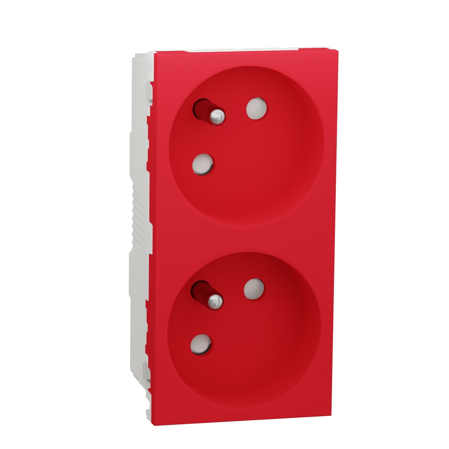 NU306903T 2xUtičnica FR 45º 2P+E parapet crvena