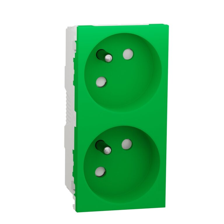 2xUtičnica FR 45º 2P+E zelena