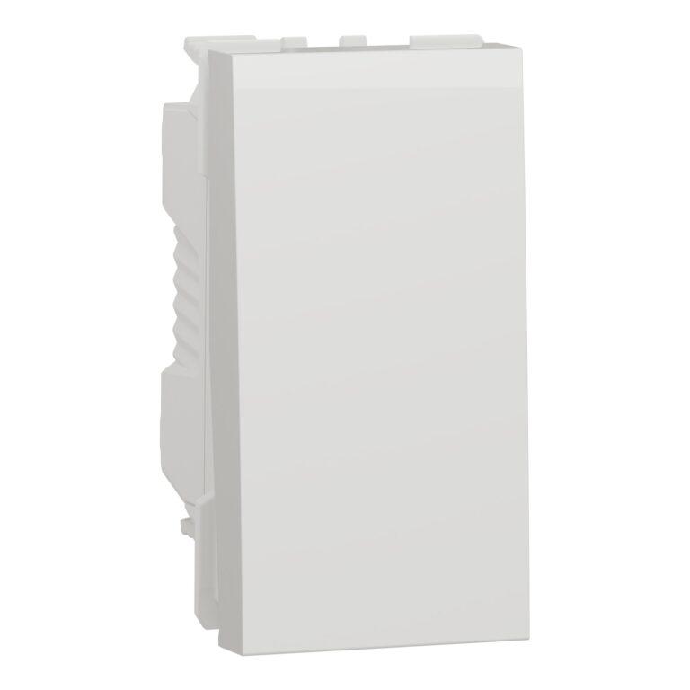Taster NO/NC 10A 1 modul beli