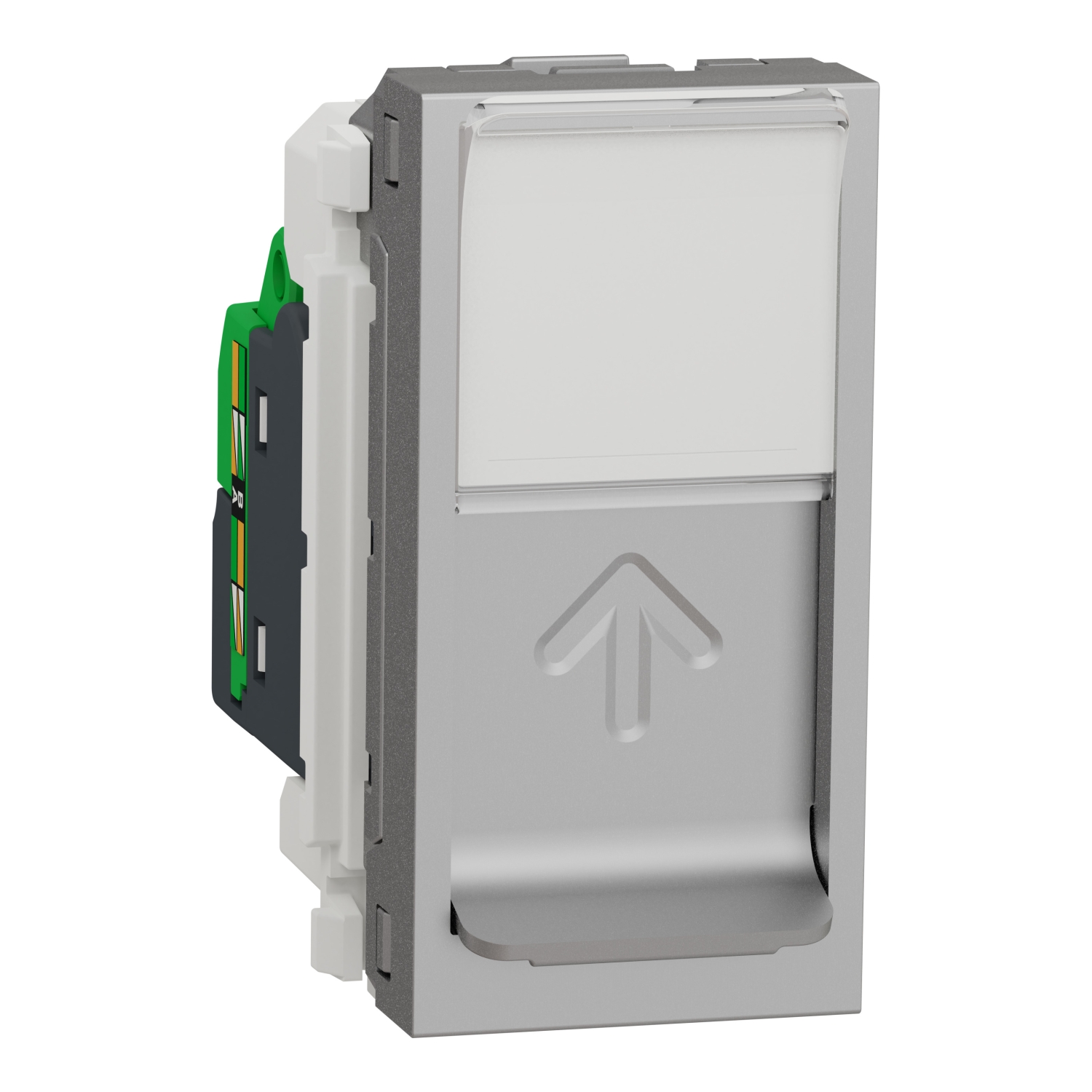 NU341030 Utičnica RJ45 CAT5 UTP 1 modul alu