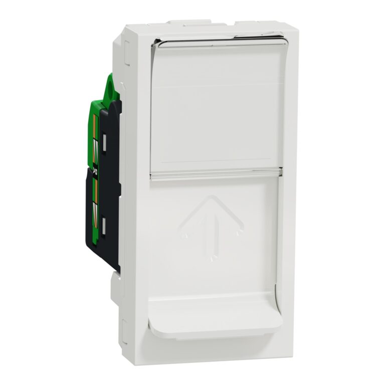 Utičnica RJ45 CAT6 STP 1 modul bela