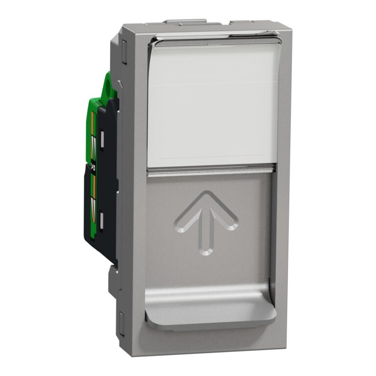 Utičnica RJ45 CAT6 STP 1 modul alu