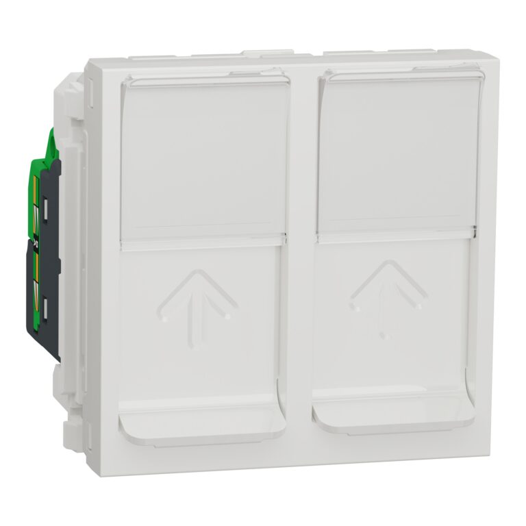 Dvostruka utičnica RJ45 CAT5 UTP 2m bela