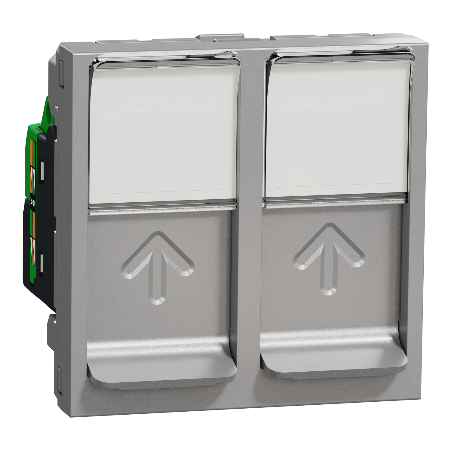 NU342030 Dvostruka utičnica RJ45 CAT5 UTP 2m alu
