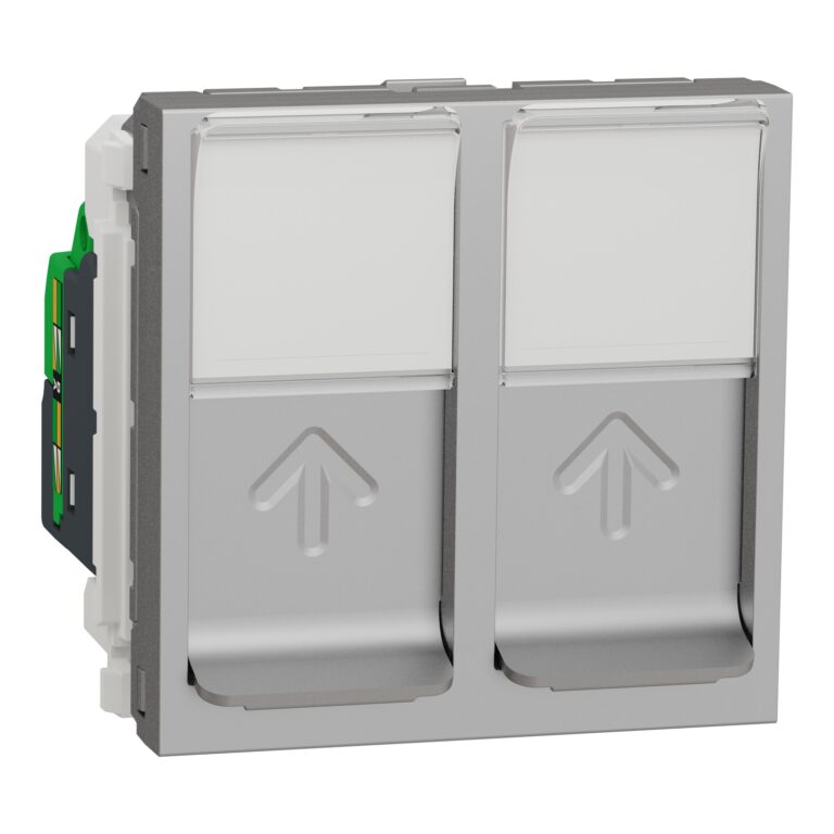 Dvostruka utičnica RJ45 CAT6 STP 2m alu