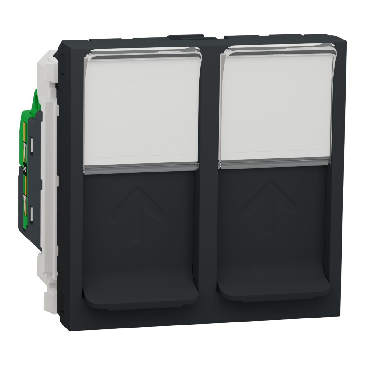 Dvostruka utičnica RJ45 CAT6 STP 2m antr