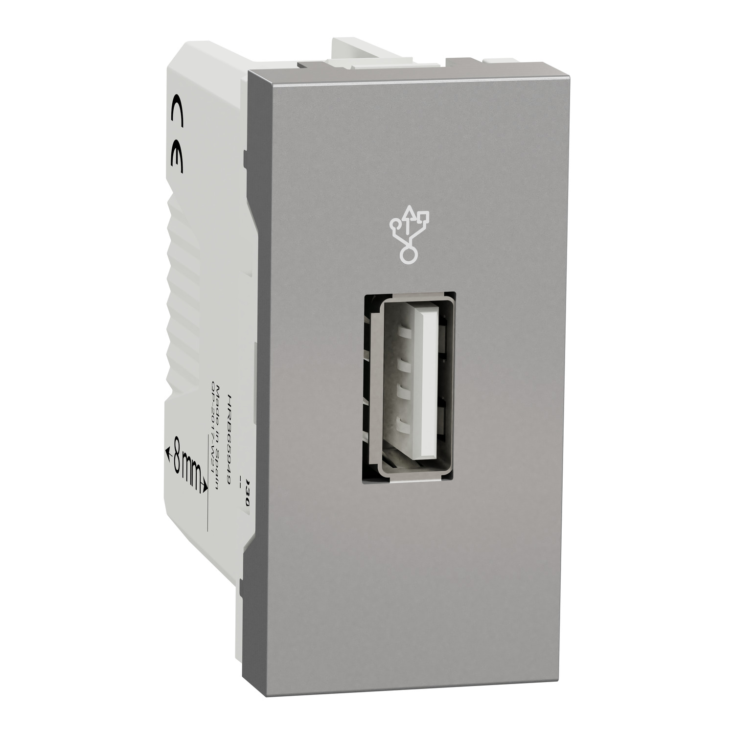 NU342930 USB 3.0 utičnica 1 modul alu