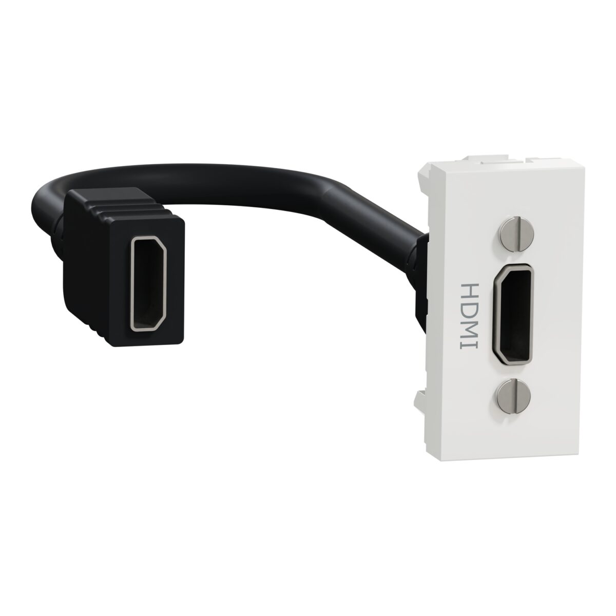 HDMI utičnica 1 modul bela