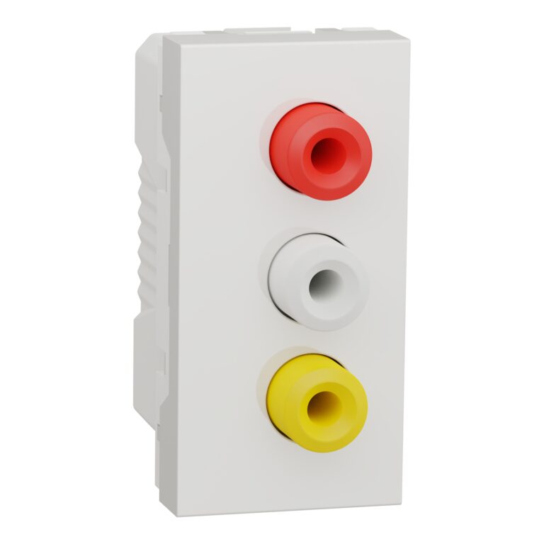 3 RCA priključka (video i audio) 1m bela