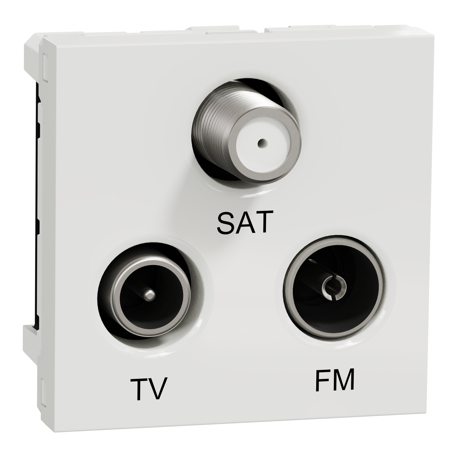 NU345018 Utičnica TV R SAT pojedinačna 2 mod bela