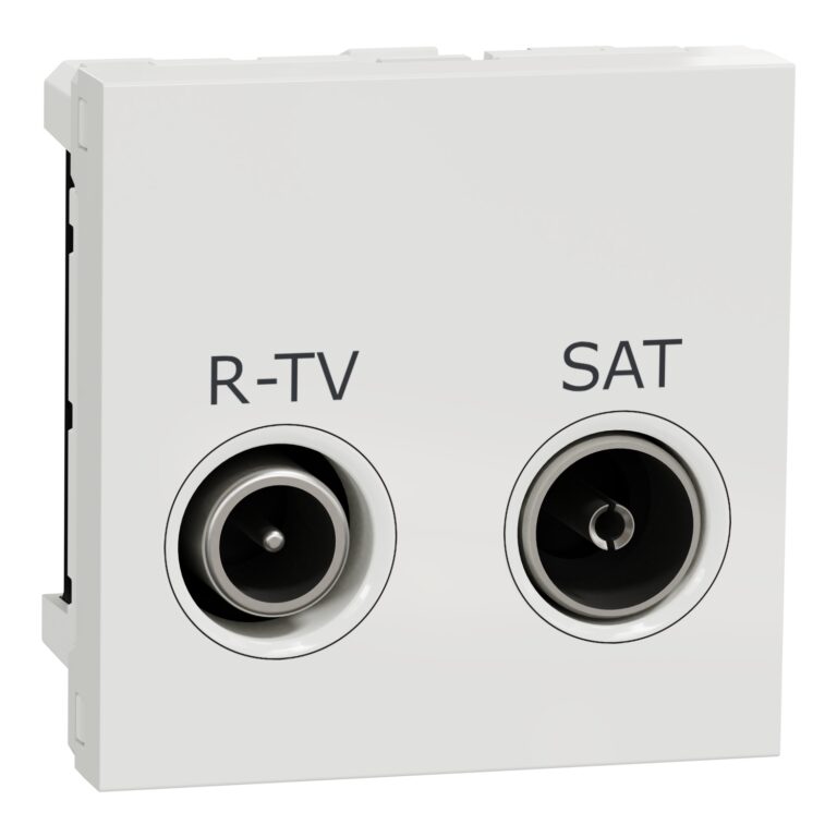 Utičnica R-TV SAT pojedinačna 2 mod bela
