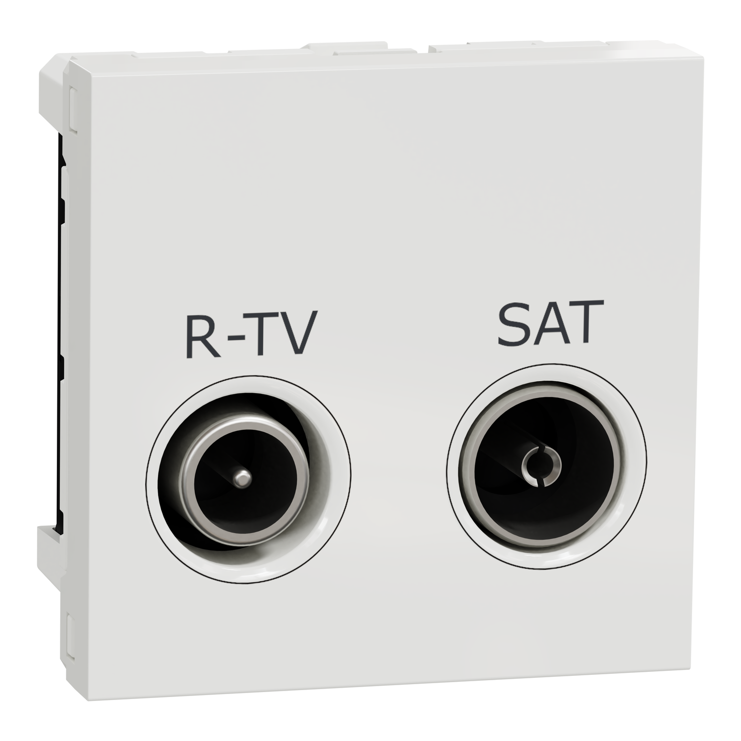 NU345418 Utičnica R-TV SAT pojedinačna 2 mod bela