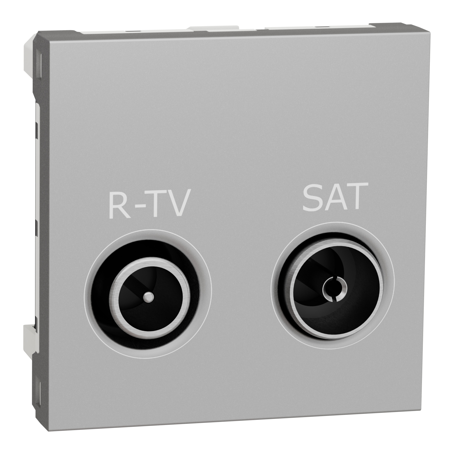 NU345430 Utičnica R-TV SAT pojedinačna 2 mod alu