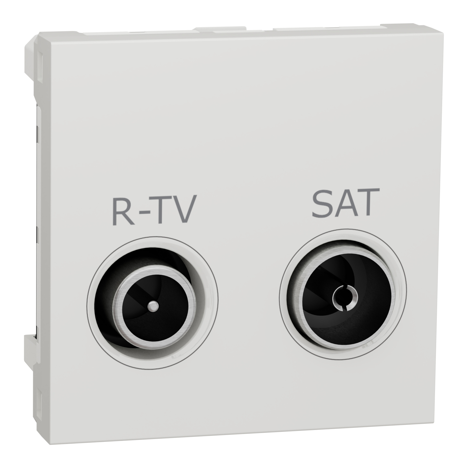 NU345518 Utičnica R-TV SAT završna 2 modula bela