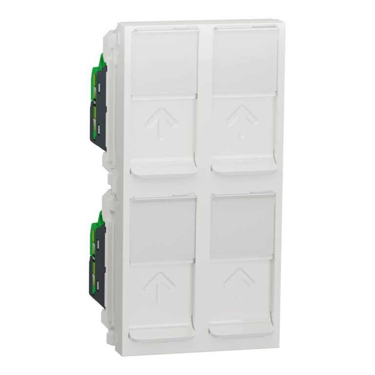 Četv. utičnica RJ45 CAT5 UTP 45x90 bela