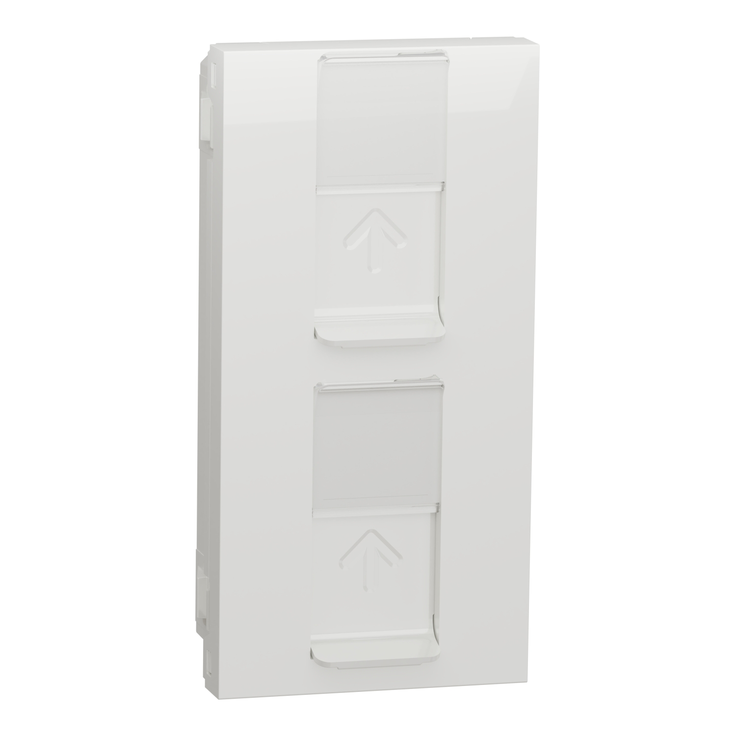 NU348218 Dvostruka utič. RJ45 CAT6 UTP 45x90 bela