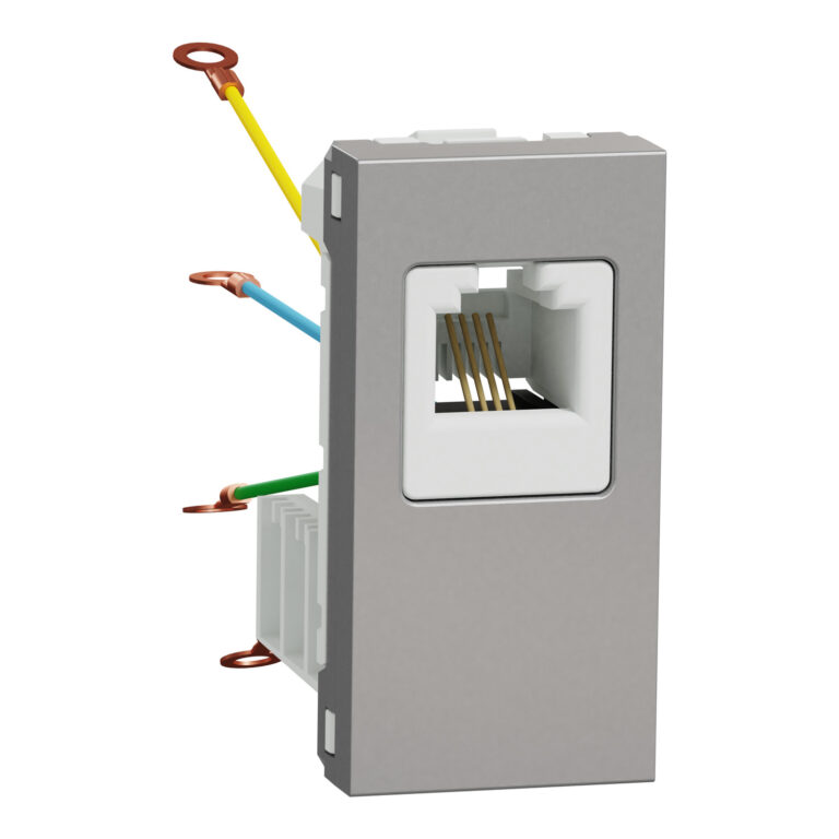 Telefonska utičnica RJ12 1 modul alu