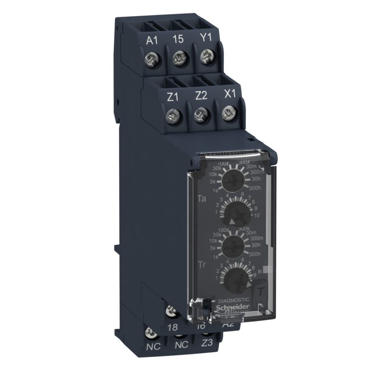 relej asimetrično kašnjenje po uključ./isklj.- 0.05s…300h - 24…240V AC/DC - 1C/O