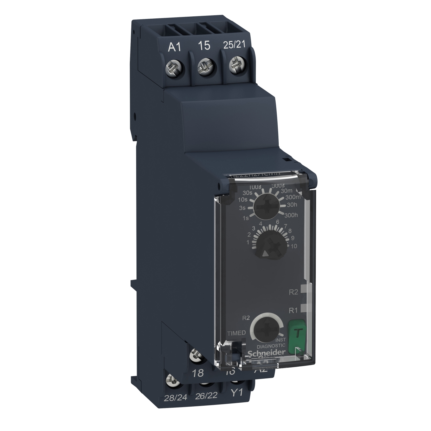 RE22R2ACMR relej kašnjenje po uključenju/isključenju - 0.05s…300h - 24…240V AC/DC - 2C/O