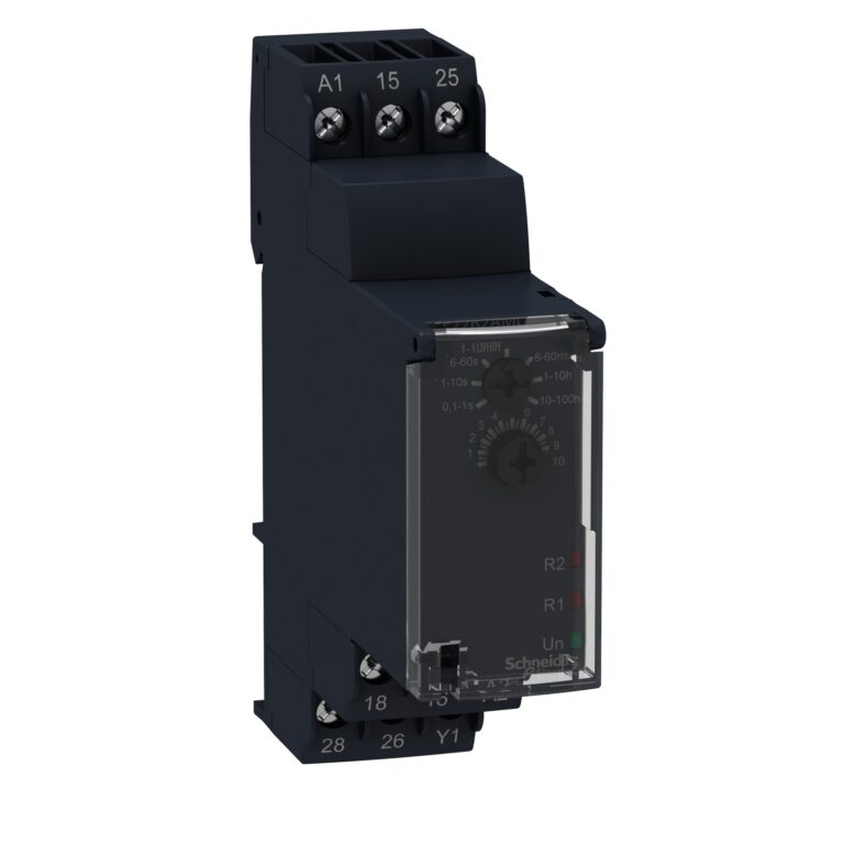 vremenski relej kašnjenje po uključenu - 24VDC/24..240 V AC - 2 C/O