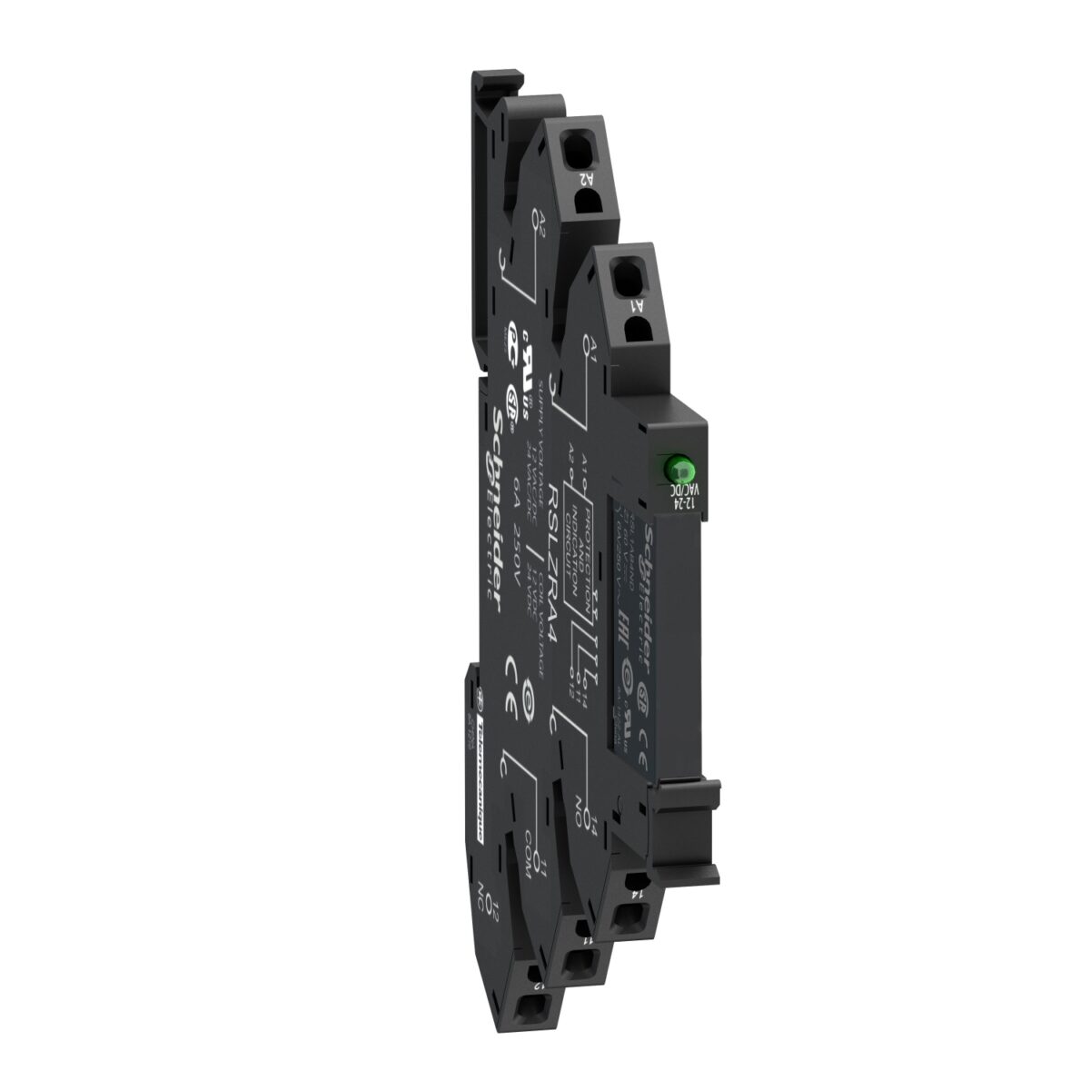 utični interfejs relej - Zelio RSL - 1 C/O - 12 V DC - 6 A - sa LED lampicom
