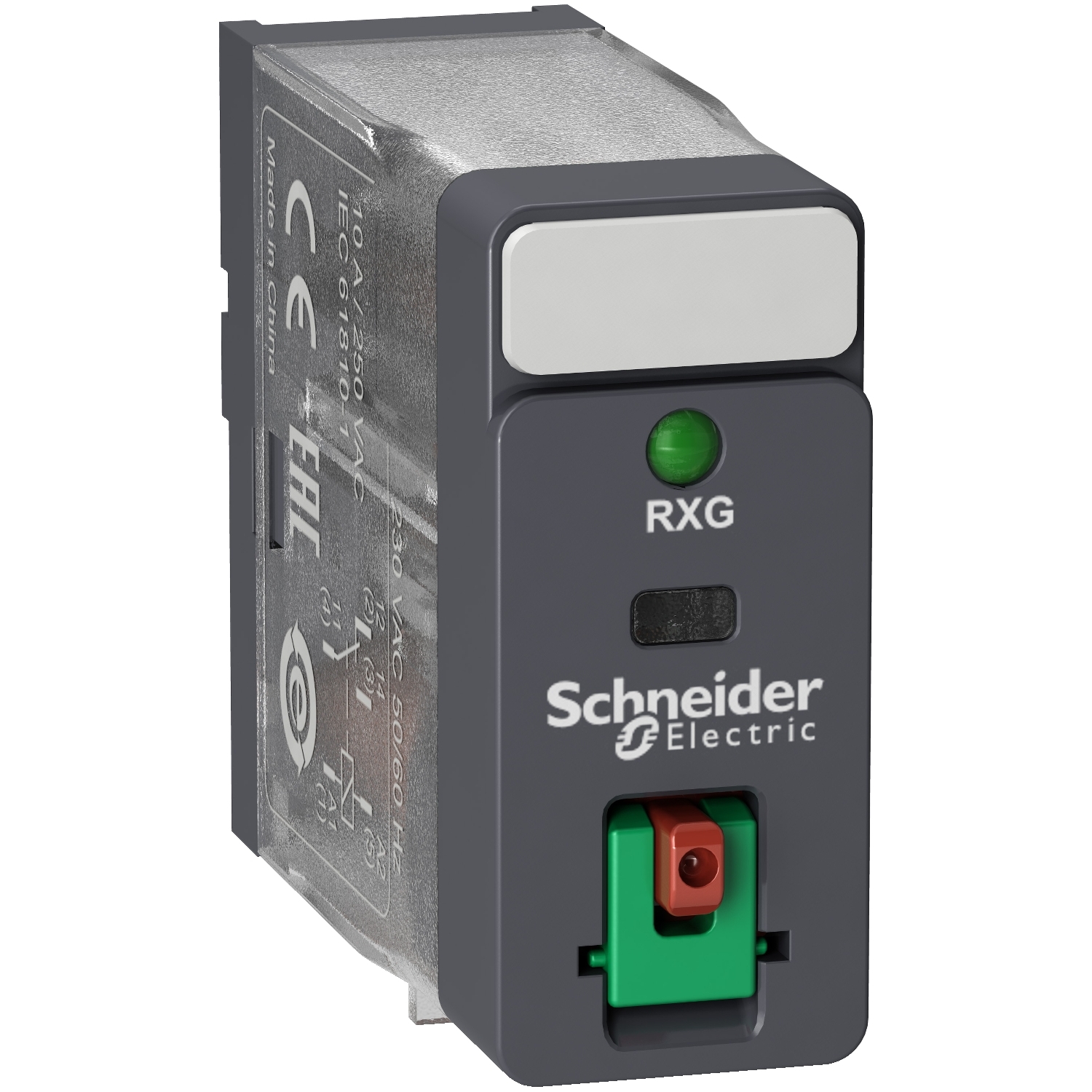 RXG12F7 utični interfejs relej - Zelio RXG - 1C/O standardni -120 V AC-10A- sa LTB i LED