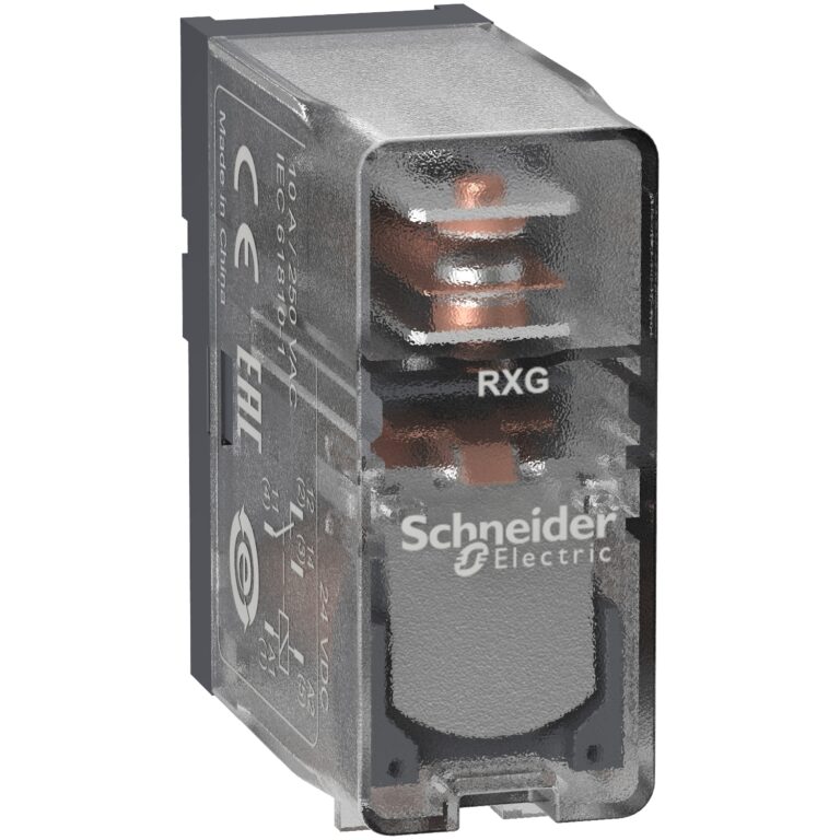 utični interfejs relej - Zelio RXG - 1 C/O proziran - 24 V DC - 10 A