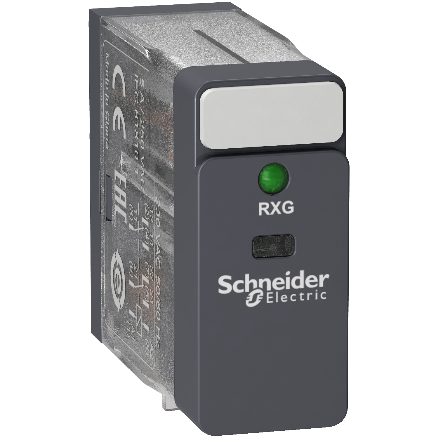 RXG23P7 utični interfejs relej - Zelio RXG - 2 C/O standardni - 230 V AC - 5 A - sa LED