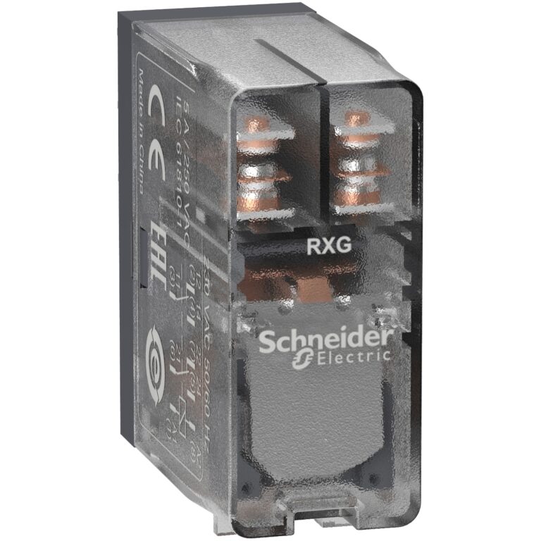 utični interfejs relej - Zelio RXG - 2 C/O proziran - 24 V AC - 5 A