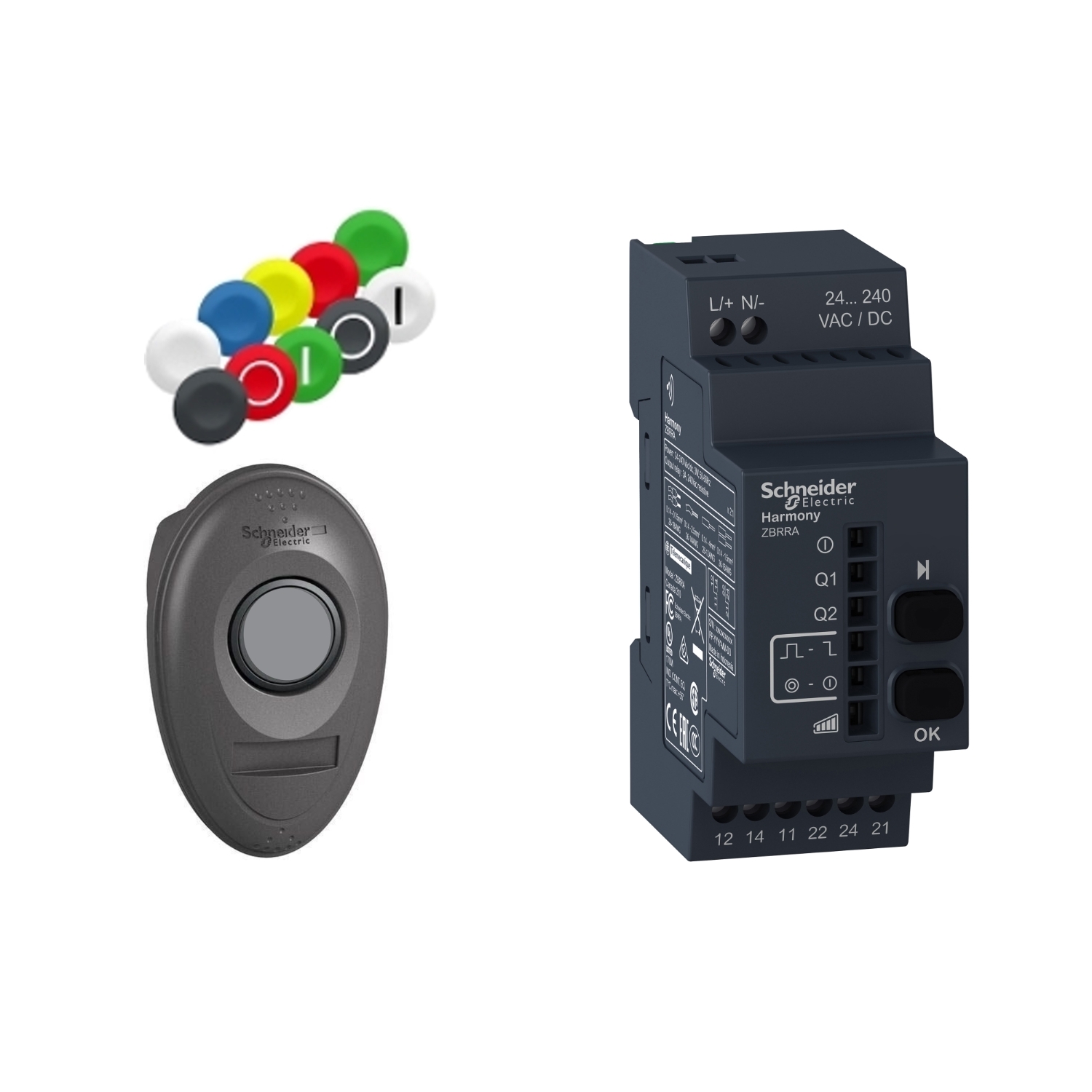XB5RMA04 set SPS - XB5 - plastična ručna stanica - program. prijemnik - 24..240 V AC/DC