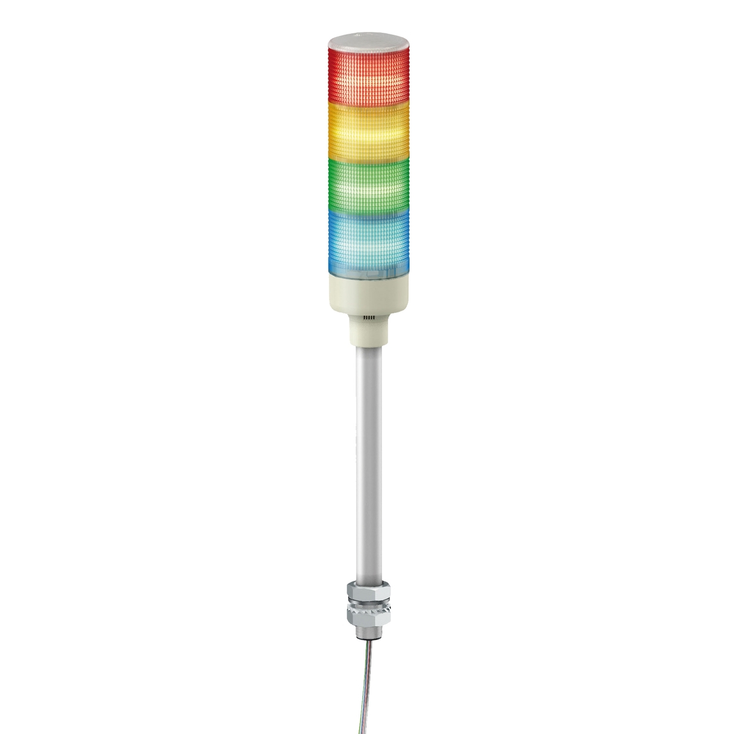 XVGB4ST Svetlosna kolona - RAGB - 24V - LED - Sa zujalicom - Direktna ugradnja cevi