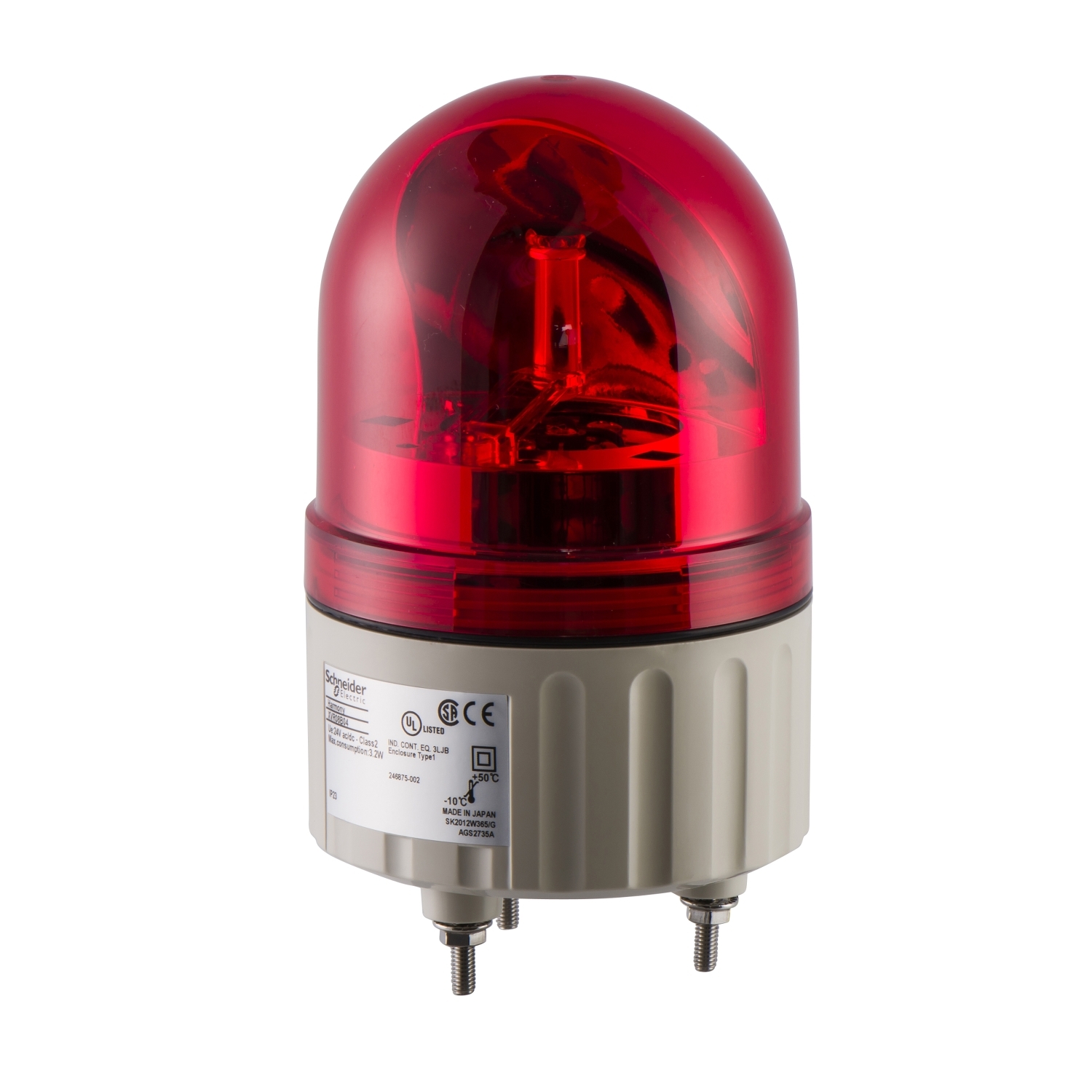 XVR08B04 84mm rotirajuća svetiljka crvena 24VAC-DC