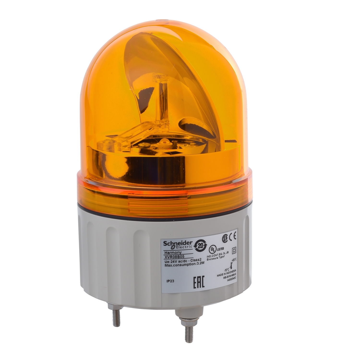 XVR08B05 84mm rotirajuća svetiljka narandžasta 24VAC-DC