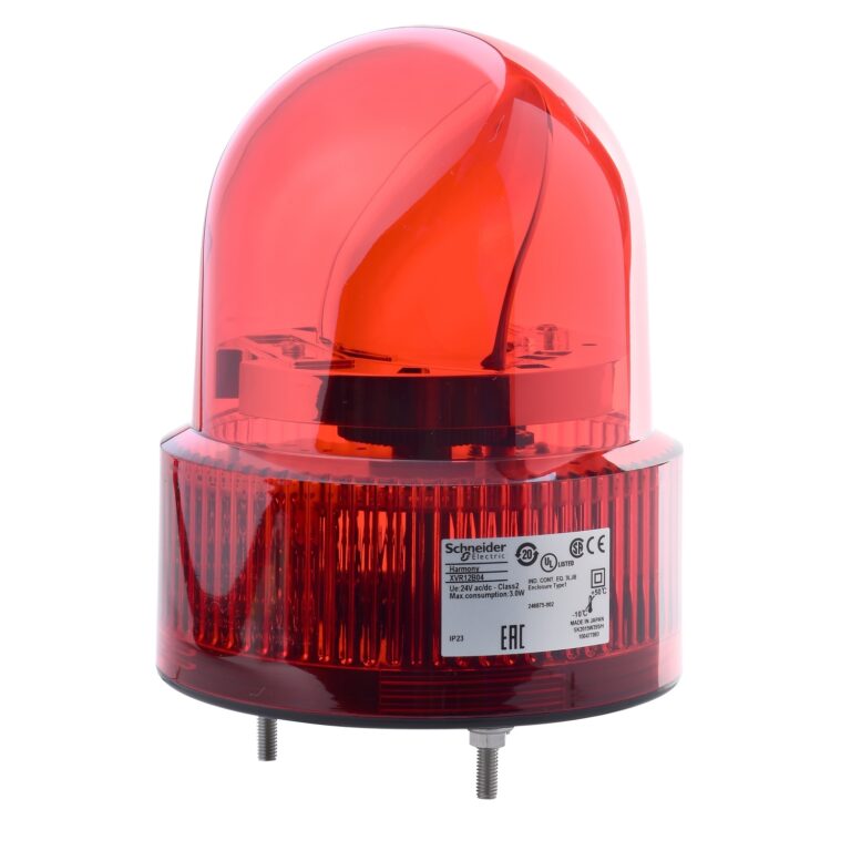 120mm rotirajuća svetiljka crvena 24VAC-DC