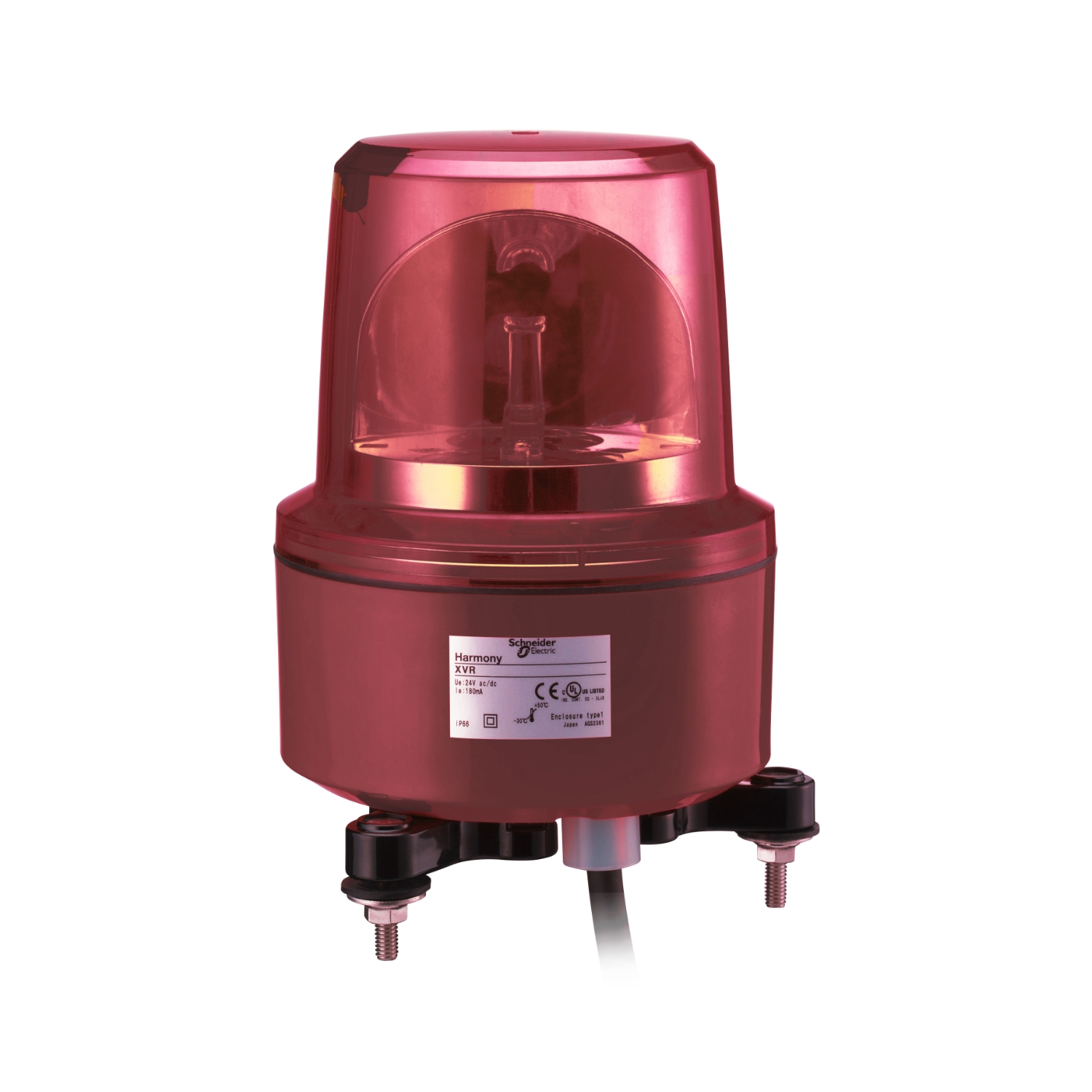 XVR13B04L 130mm rotirajuća svetiljka crvena 24VAC/DC IP67