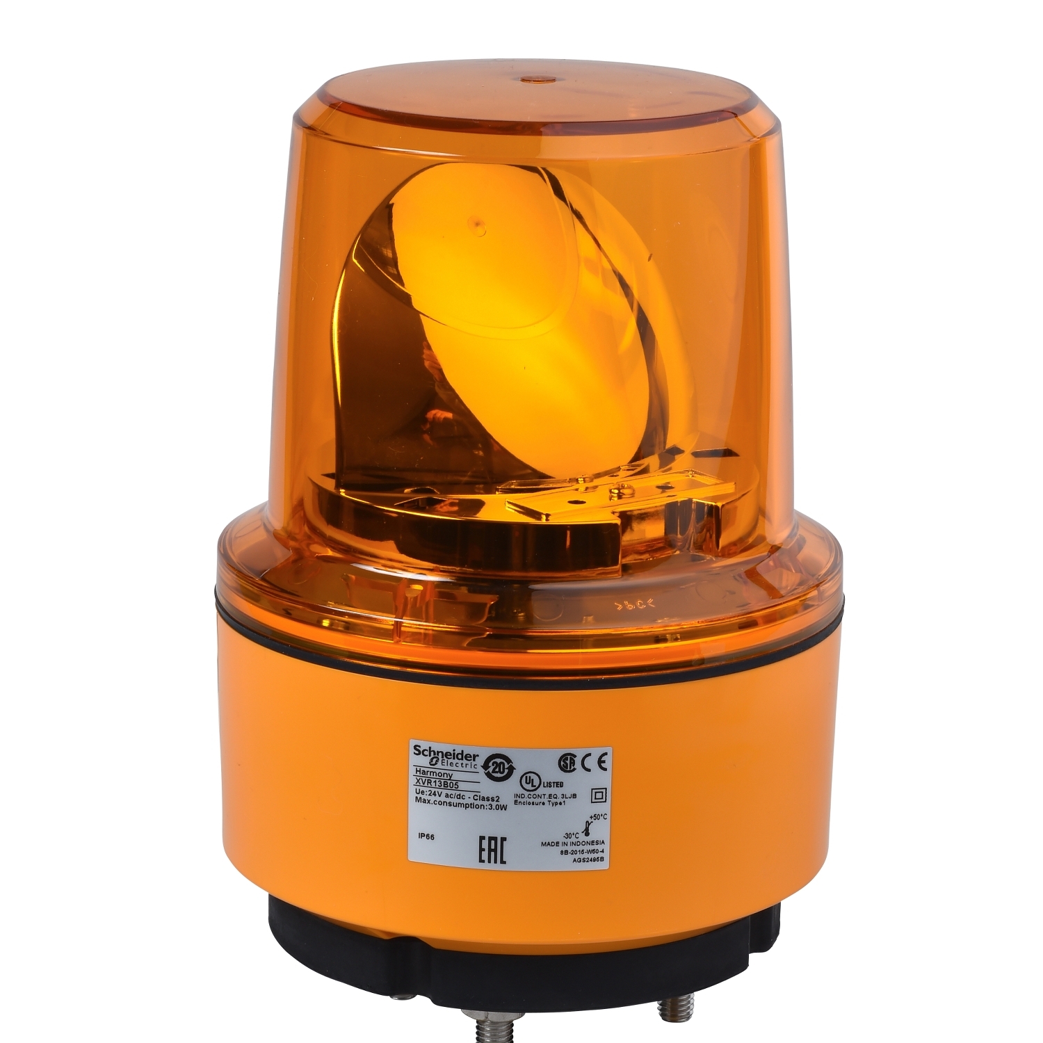 XVR13B05 130mm rotirajuća svetiljka narandžasta 24VDC