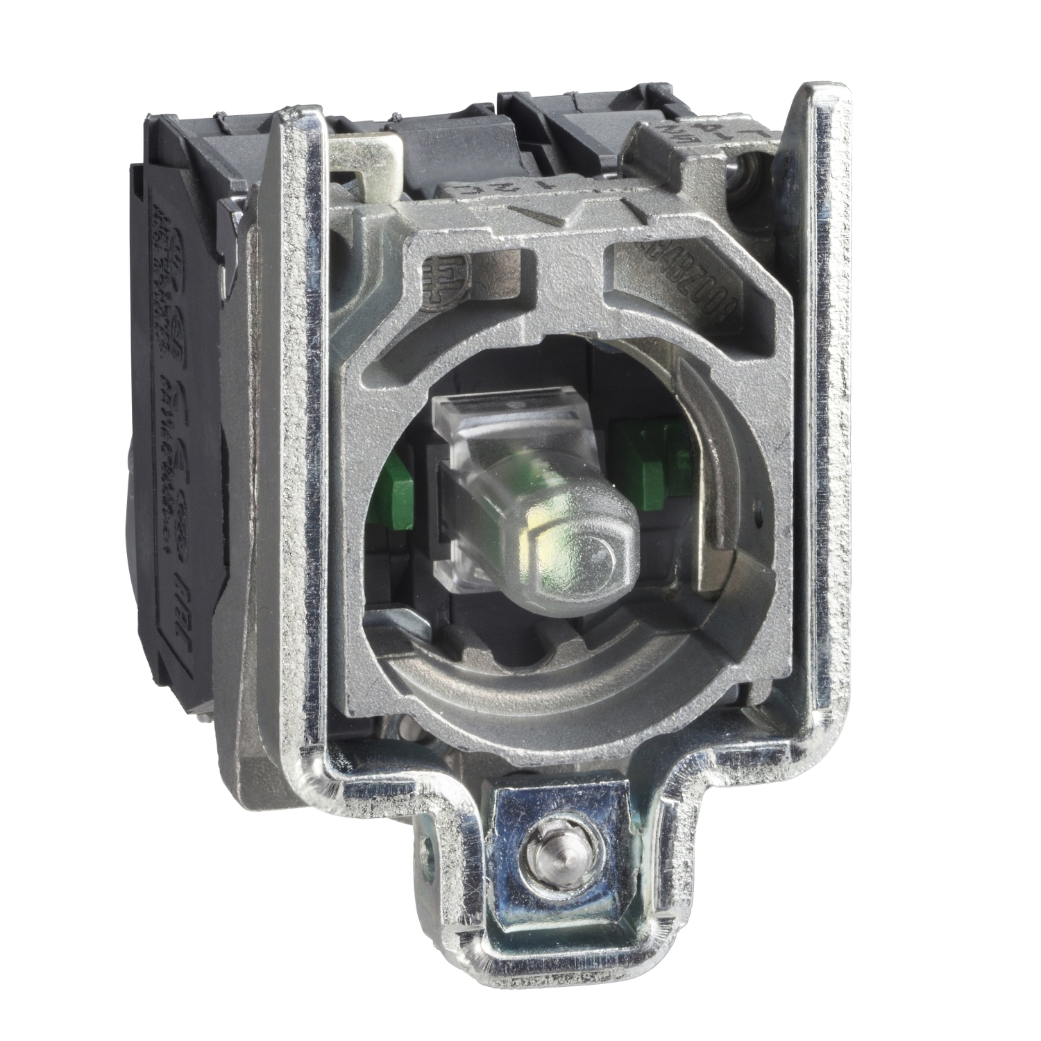 ZB4BW0J33 zeleni svetlosni blok sa montažnim ramom integrisani LED 12V 2NO