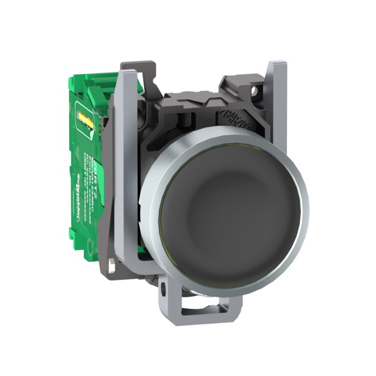 predajnik - Ø22 mm metalna glava - crni poklopac