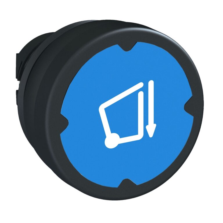 glava tastera za otežane uslove rada - tamnoplava- sa oznakom