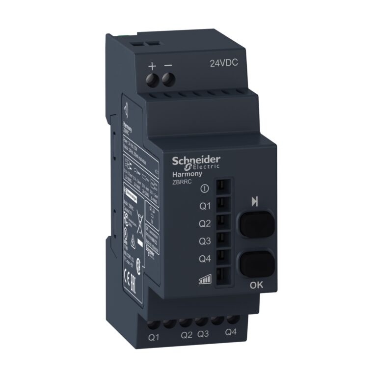 programabilni prijemnik - 4 PNP - 200 mA - 24 V DC - 2 tastera - 6 LED